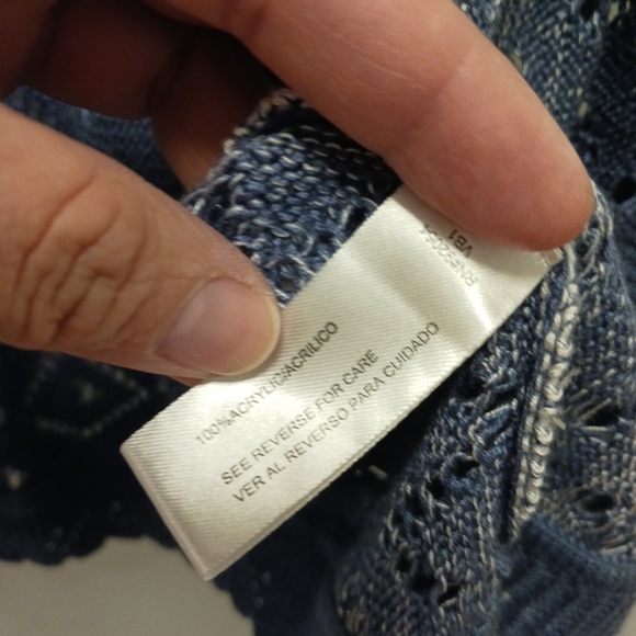 Carolyn Taylor Open Knit Cardigan Size XL Womens - Picture 5 of 9